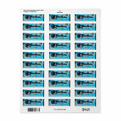 ゆりかごの赤ちゃんシャワー招待状住所ラベル ラベル (フルシート)