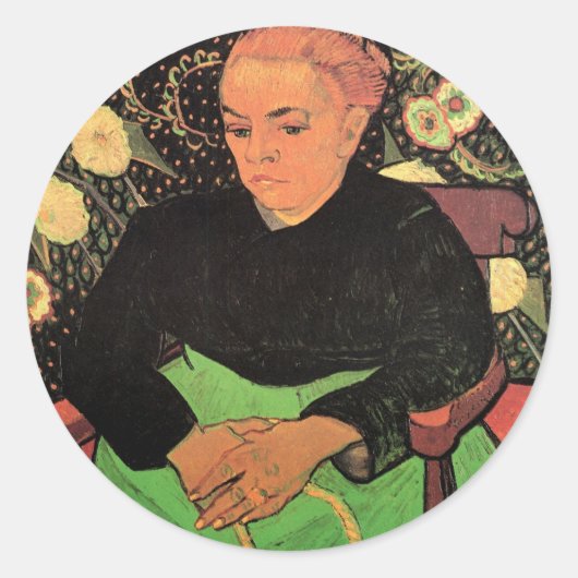 『ゆりかご』（オギュスト・ルーラン）by ヴィンセント・ファン・ゴッホ ラウンドシール (正面)