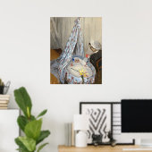 『ゆりかご』カミーユ、ジャン -クロード モネの美術 ポスター (ホームオフィス)