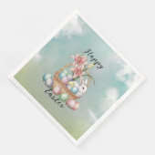 ゆり水彩及びパステルエッグとバニーの入ったバスケット (コーナー)