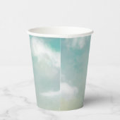 ゆり水彩及びパステルエッグとバニーの入ったバスケット 紙コップ (右)