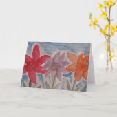 ゆり花グリーティングカード カード (黄色い花)