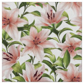 ゆり花。花柄 ファブリック (クローズアップ)