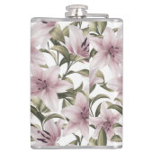 ゆり花。花柄 フラスク (裏面)