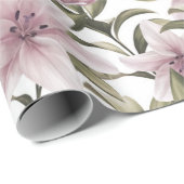 ゆり花。花柄 ラッピングペーパー (ロールコーナー)