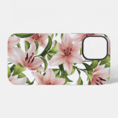 ゆり花。花柄 iPhoneケース (裏面横)