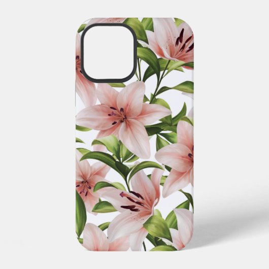 ゆり花。花柄 iPhoneケース (裏面)
