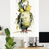 ゆるいインコ ポスター (ホームオフィス)