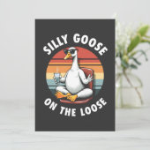 ゆるいダックの瞑想ヨガレトロ 招待状 (スタンド正面)