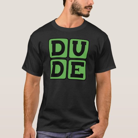 ゆるいブロTシャツ 楽な人 四文字 だらしない Tシャツ (正面)