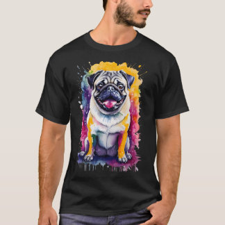 ゆるい水彩ペットの肖像画 - 華やかでチャーミングなP Tシャツ