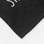 ゆるい間抜けクリスマスサンタグースの上のガチョウ フリースブランケット (角)