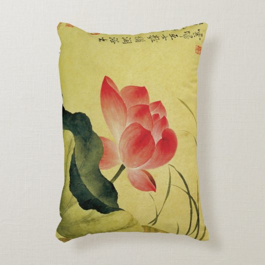 ゆん松平の蓮の花 アクセントクッション (正面(垂直))
