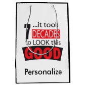 よいこれを見るために7十年かかりました ミディアムペーパーバッグ (正面)