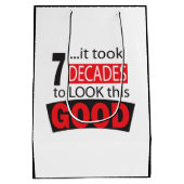 よいこれを見るために7十年かかりました ミディアムペーパーバッグ (裏面)