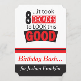 よいこれを見るために8十年かかりました 招待状