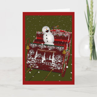 よいとき雪だるまは挨拶状クリスマスの悪くなります シーズンカード