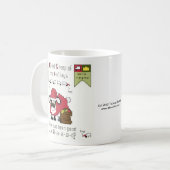 よいまたはB-a-a-a-dのクリスマスのマグ コーヒーマグカップ (正面左)