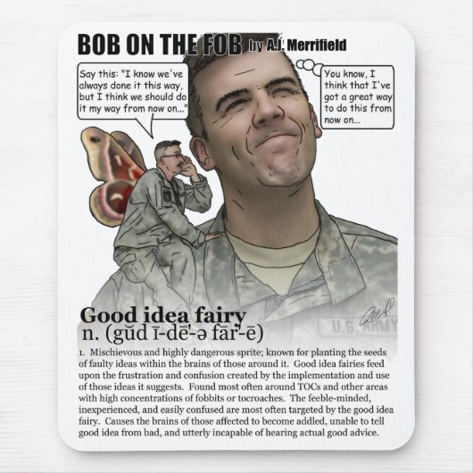 よいアイディアの妖精のmousepad マウスパッド (正面)