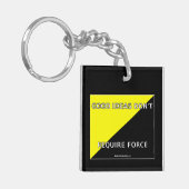 よいアイディアは力のキーホルダーを要求しません キーホルダー (正面左)