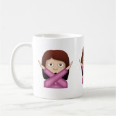 よいジェスチャーEmoji無しの顔 コーヒーマグカップ (左)