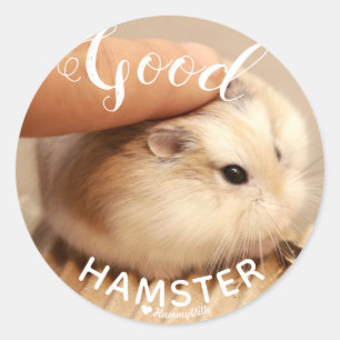 よいハムスターがあるかわいいHamter ラウンドシール
