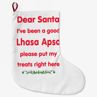 よいラサApso ラージクリスマスストッキング