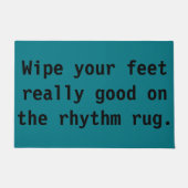 よいリズムの敷物であなたの足を実際に拭いて下さい ドアマット (正面)