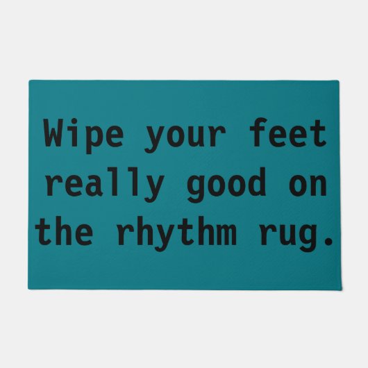 よいリズムの敷物であなたの足を実際に拭いて下さい ドアマット (正面)