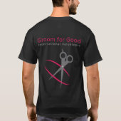 よいワイシャツのための新郎 Tシャツ (裏面)