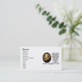 よい人命の幸福のトーマス・ジェファーソンの心配 名刺 (スタンド正面)