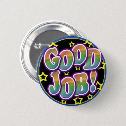 よい仕事! 缶バッジ (正面&裏面)