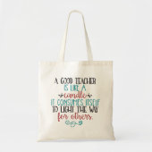 よい先生の引用文のトートバック トートバッグ (正面)