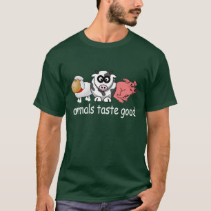 よい動物の好み-可変性の背景色 Tシャツ