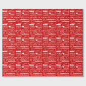 よい医者または赤の質 ラッピングペーパー (フラット)