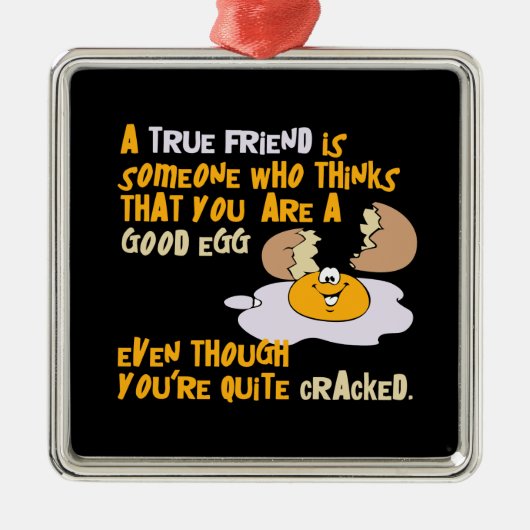 よい卵のオーナメント メタルオーナメント (正面)