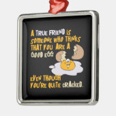 よい卵のオーナメント メタルオーナメント (左)