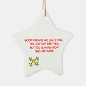 よい友人のクリスマスのオーナメント セラミックオーナメント (右)