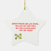 よい友人のクリスマスのオーナメント セラミックオーナメント (正面)