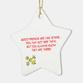 よい友人のクリスマスのオーナメント セラミックオーナメント (左)