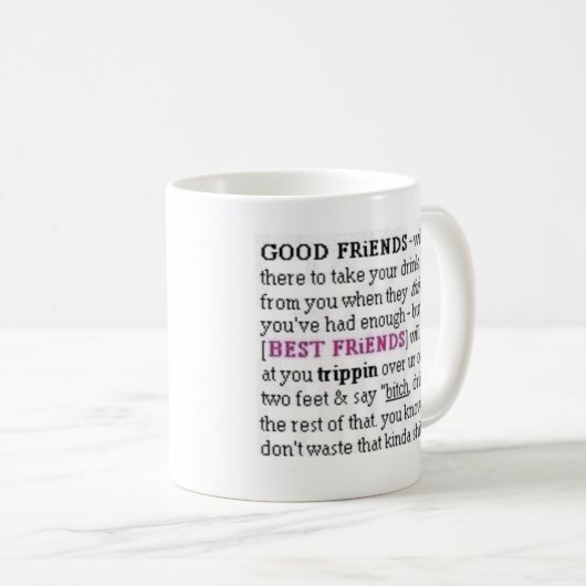 よい友人のマグ コーヒーマグカップ (正面右)