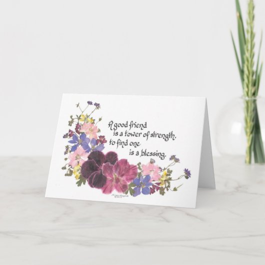 よい友人は天恵です カード (正面)