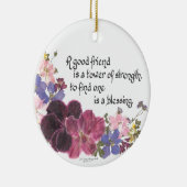 よい友人は天恵です セラミックオーナメント (右)