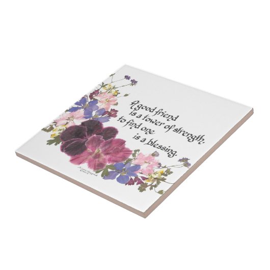 よい友人は天恵です タイル (側面)