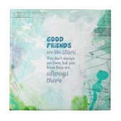 よい友人は星のようです タイル (正面)