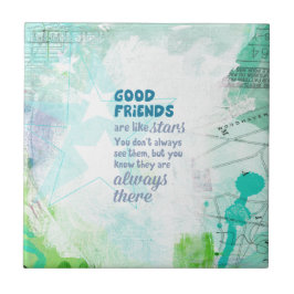 よい友人は星のようです タイル