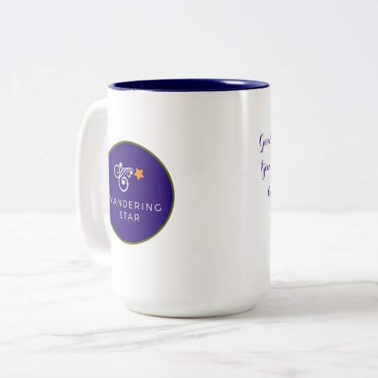 よい友人は星のよう…です ツートーンマグカップ (正面左)