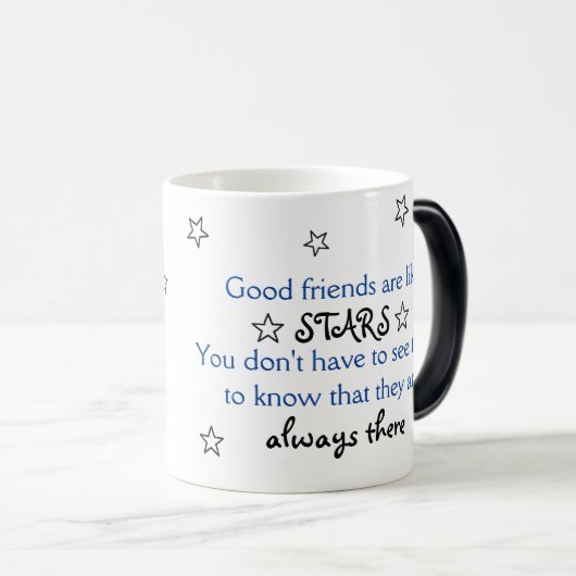 よい友人は星のマグのようです モーフィングマグカップ (正面右)