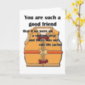 よい友人 カード (黄色い花)