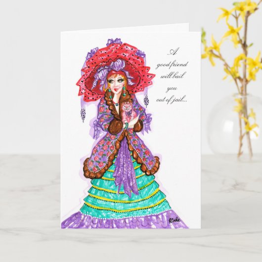 よい友人… -カード カード (黄色い花)